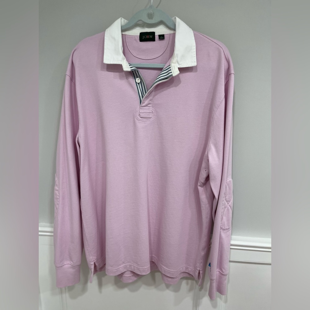 J. Crew Men’s Rugby Shirt with Striped Placket